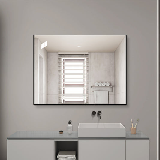 Black Bathroom Mirror