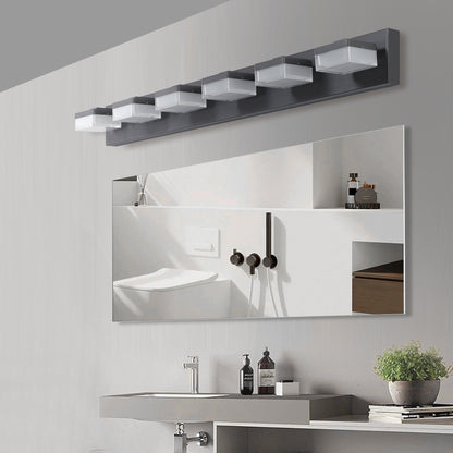 6-Light Modern Black LED Vanity Mirror Light - view 3
