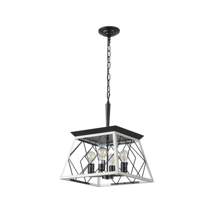 4-Light White Farmhouse Chandelier - view 13