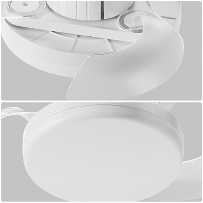 White Retractable Blade Ceiling Fan with Remote - view 4