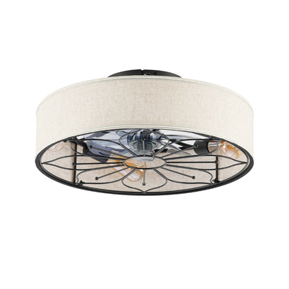 20" Lotus Fabric Bladeless Ceiling Fan with Remote - view 25