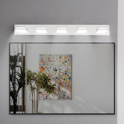 Modern 5-Light Chrome LED Vanity Light - view 5