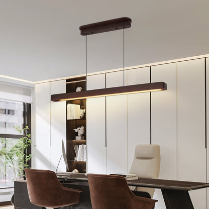 39" Walnut Wood LED Pendant Light - view 3