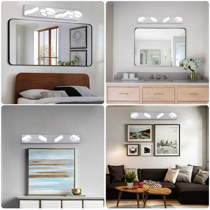 29" Modern 4-Light Chrome LED Vanity Light - view 5