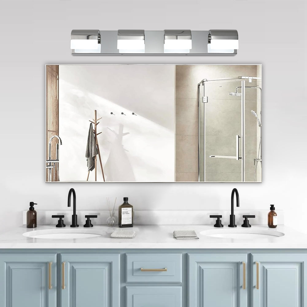 4-Light Chrome LED Bathroom Vanity Light - view 4