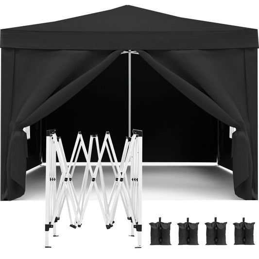 10×10 ft Pop-Up Party Canopy with 4 Removable Sidewalls
