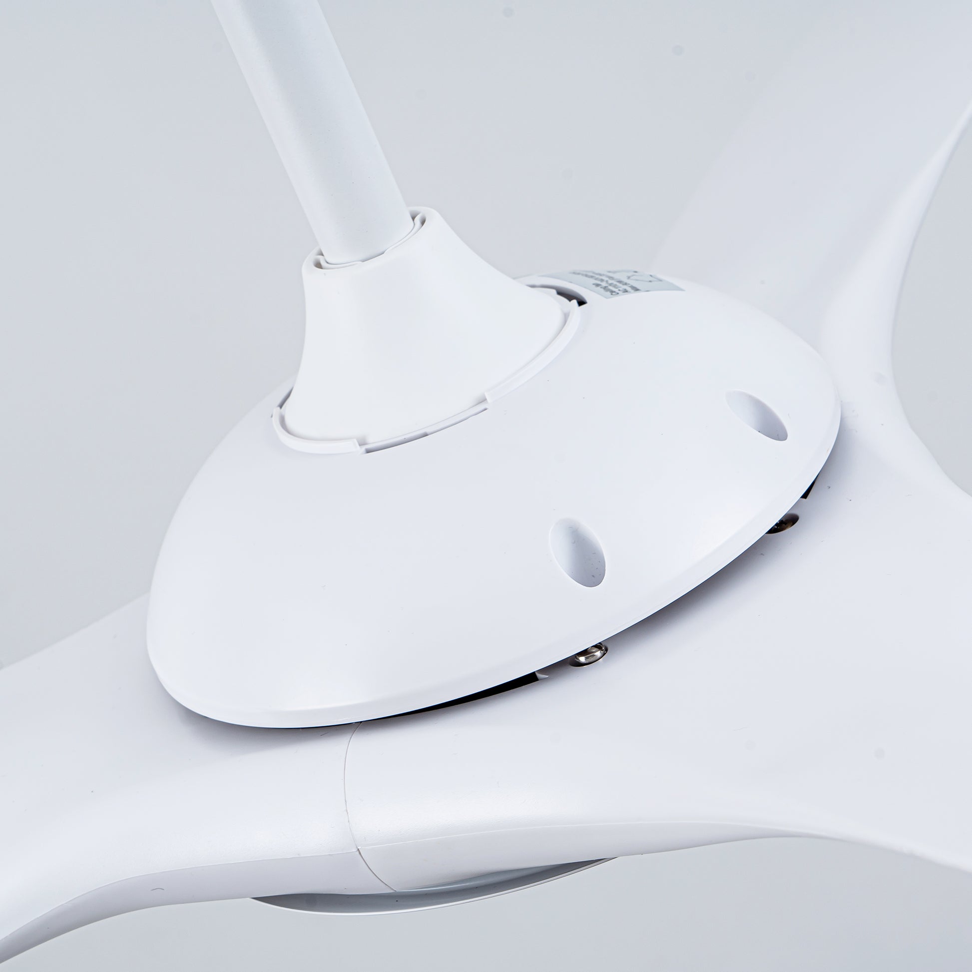 52" Matte White Ceiling Fan with LED Light & Remote - view 14
