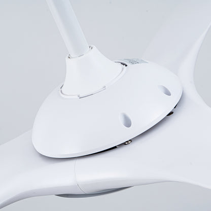 52" Matte White Ceiling Fan with LED Light & Remote - view 14