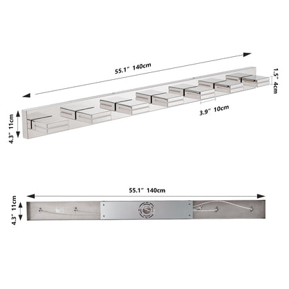 7-Light Chrome Minimalist LED Vanity Light - view 9
