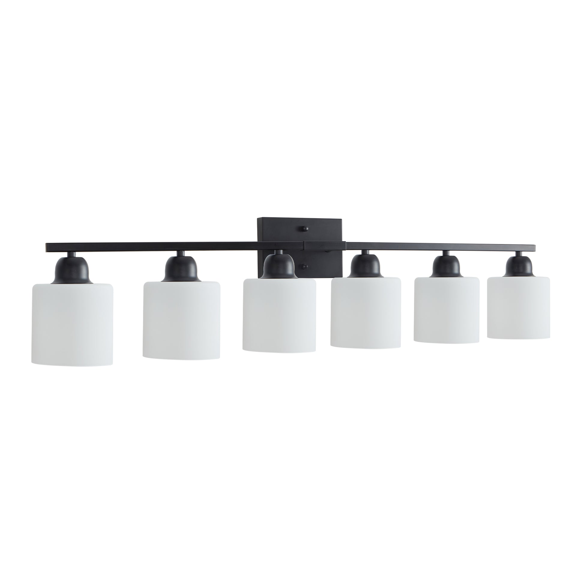 38" 6-Light Matte Black Vanity Light - view 10