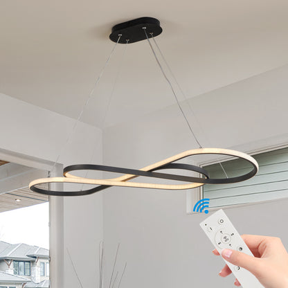 39" Black Infinity LED Pendant Light, Dimmable - view 4