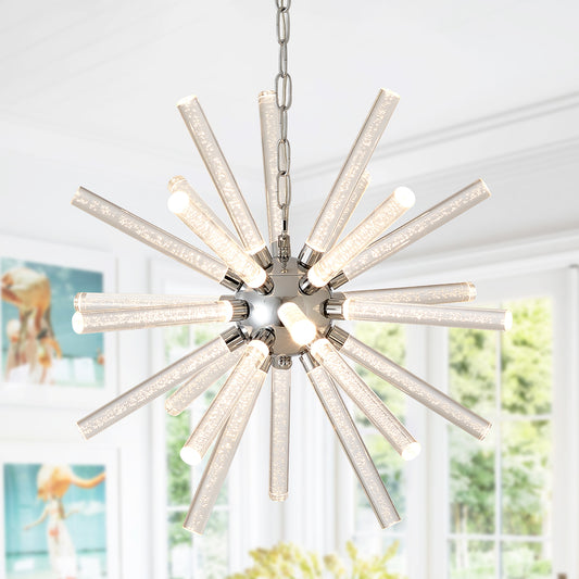 Nickel Metal Chandelier
