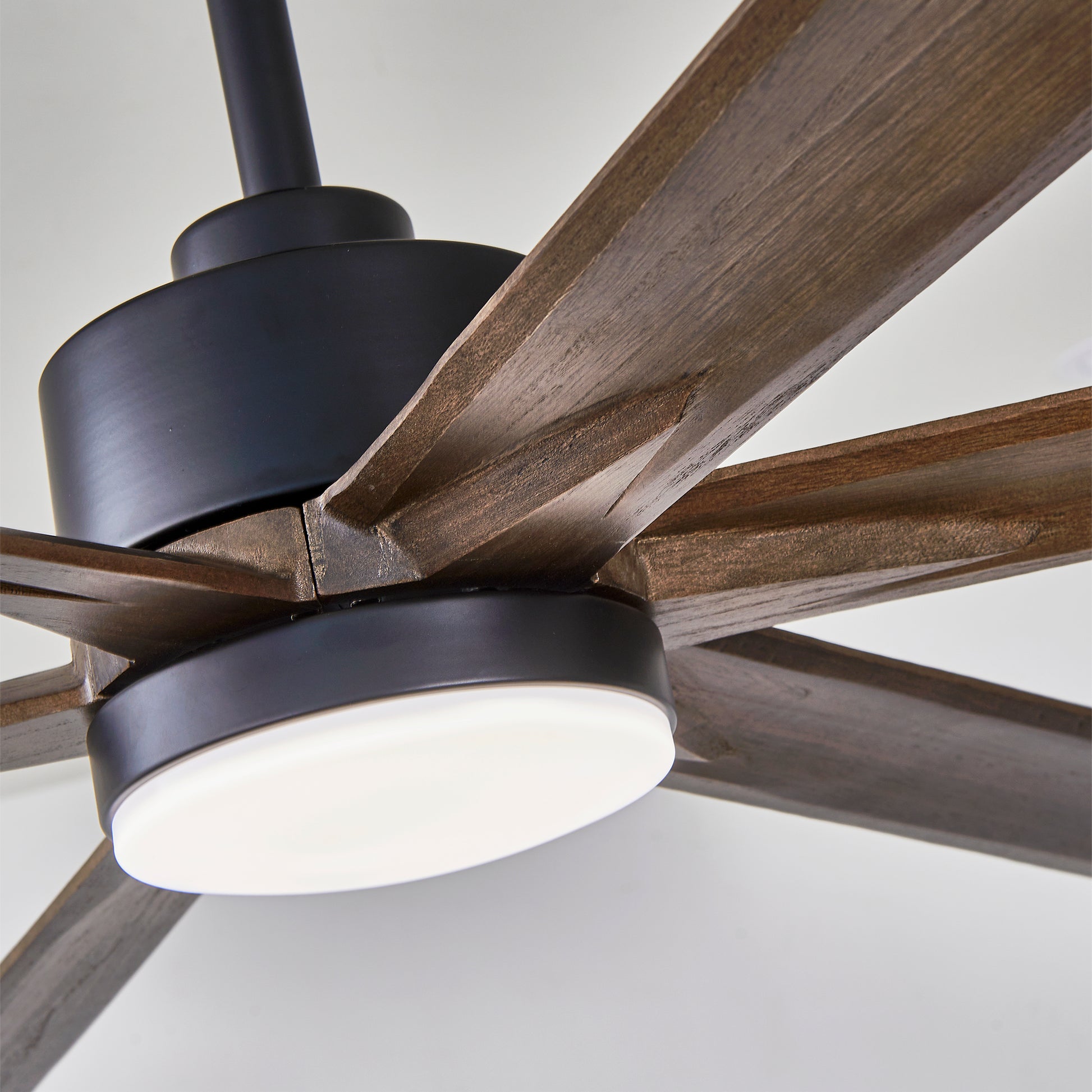 70" Matte Black Ceiling Fan with Light - view 21