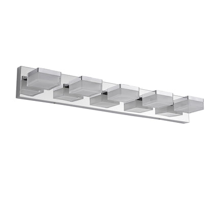 Modern 5-Light Chrome LED Vanity Light - view 9