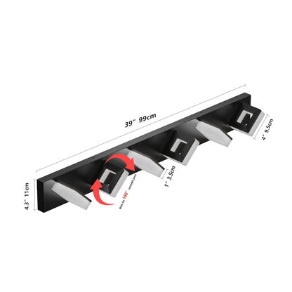 39" 6-Light Matte Black LED Acrylic Vanity Light - view 7