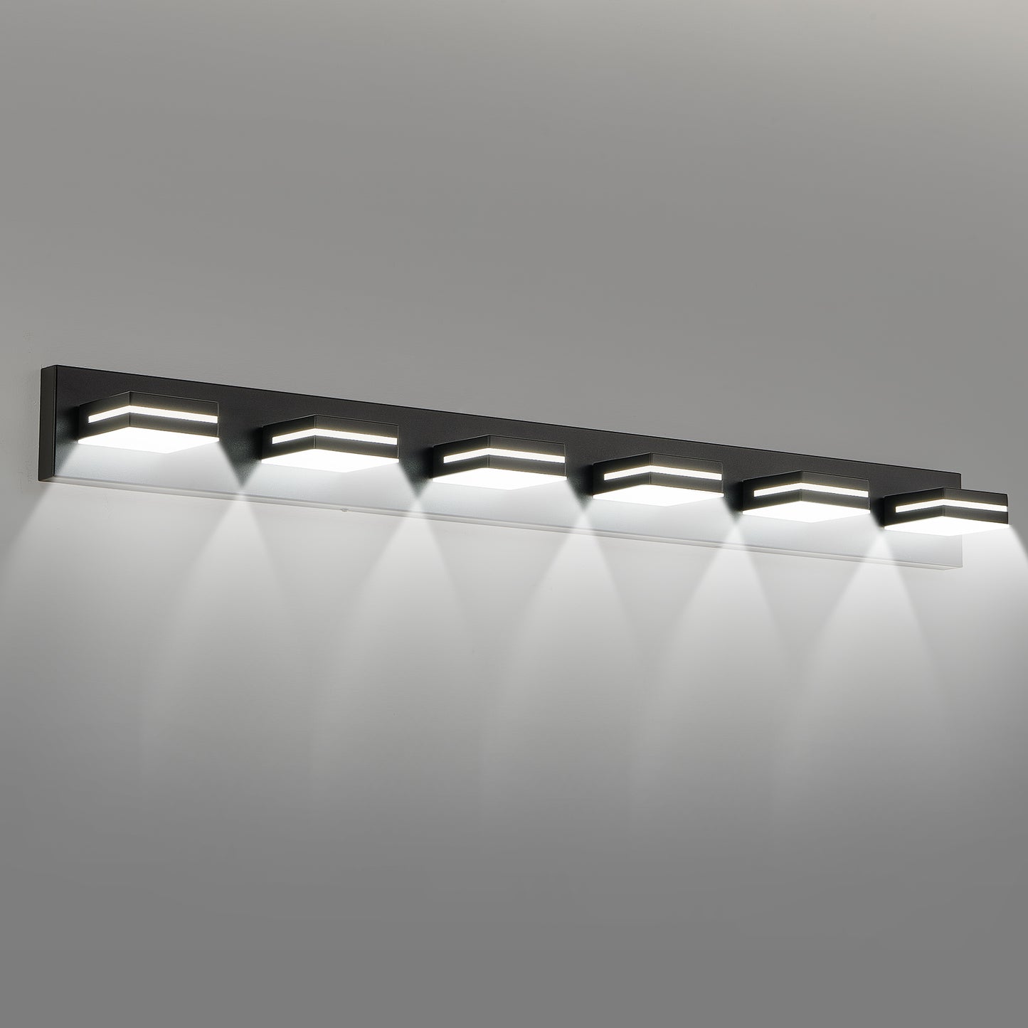 6-Light Black Minimalist LED Vanity Light - view 10