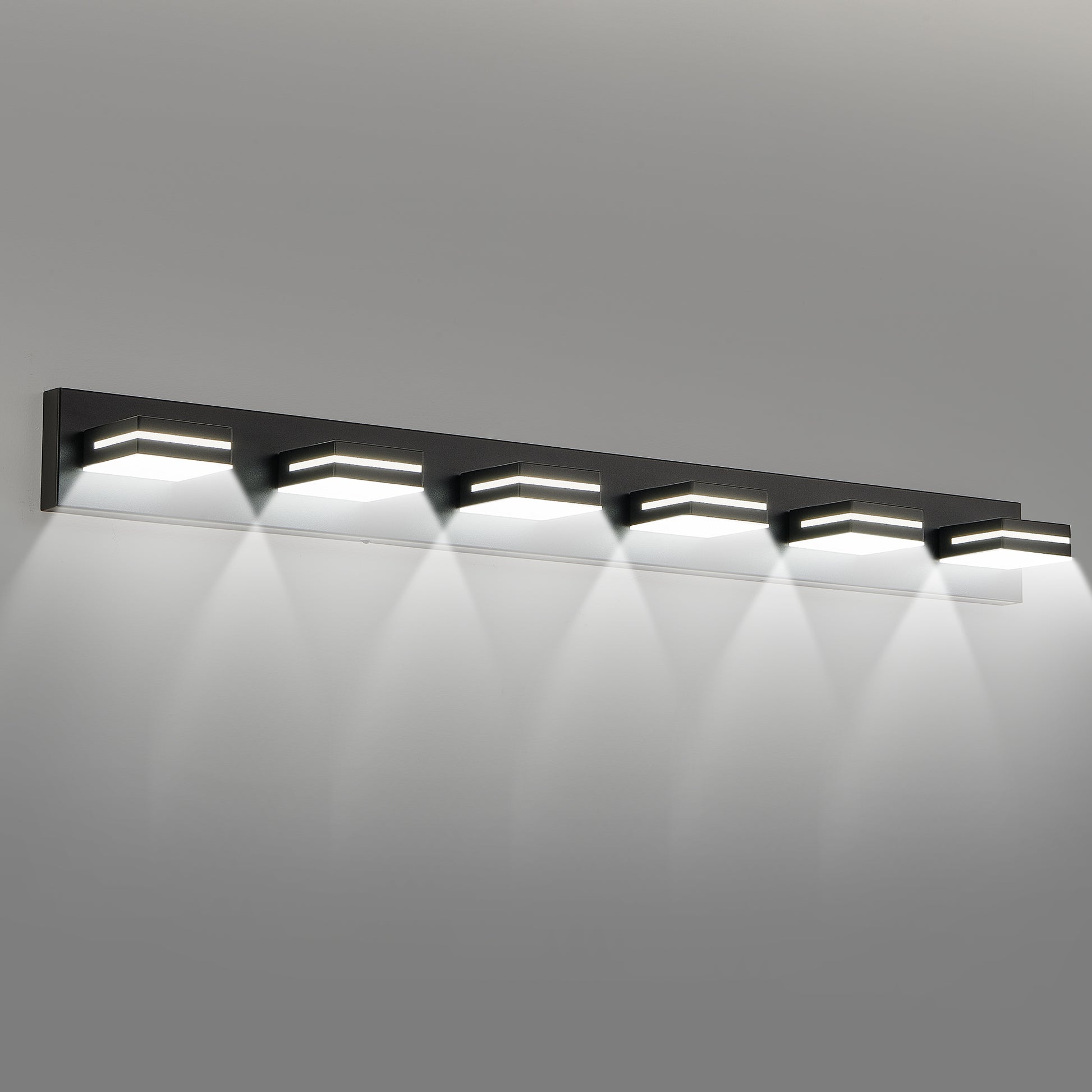 6-Light Black Minimalist LED Vanity Light - view 10