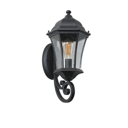 Vintage Black Metal Outdoor Wall Lantern - view 12