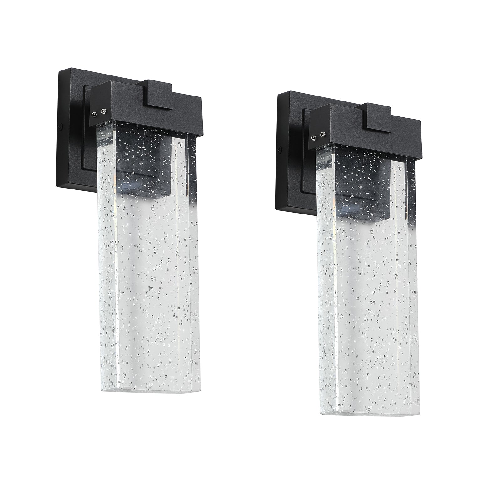 Black Bubble Crystal LED Outdoor Wall Light, Set of 2 - view 12