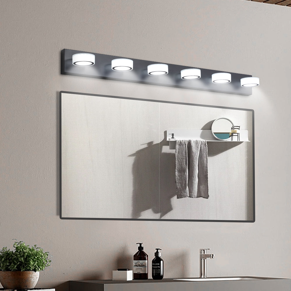 45" 6-Light Sleek Black LED Vanity Light - view 3
