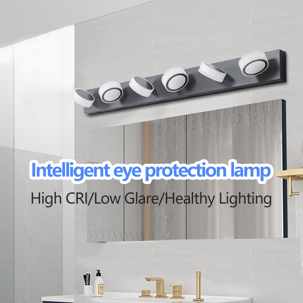 45" 6-Light Sleek Black LED Vanity Light - view 6