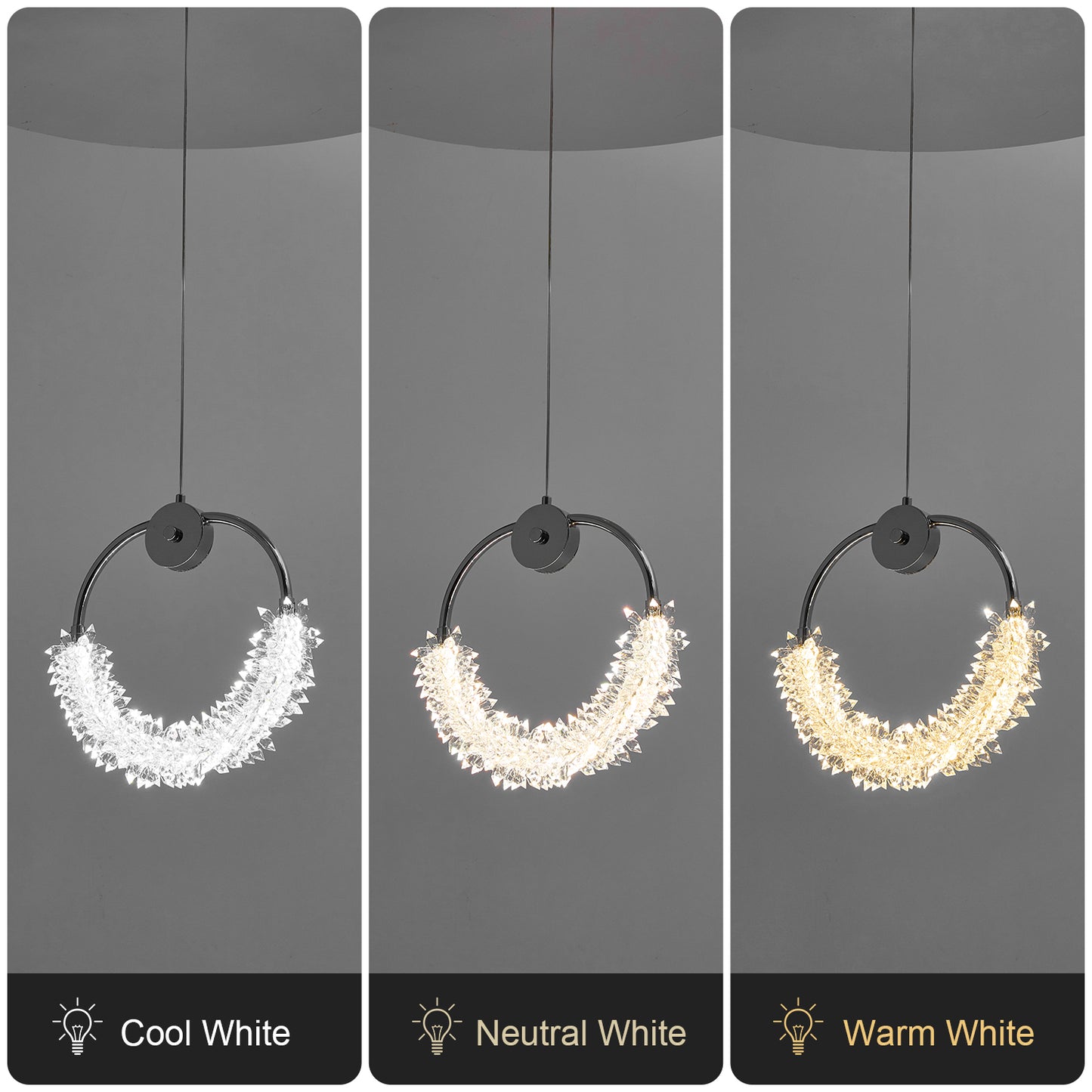 Modern Crystal LED Hanging Bar Chandelier - view 5