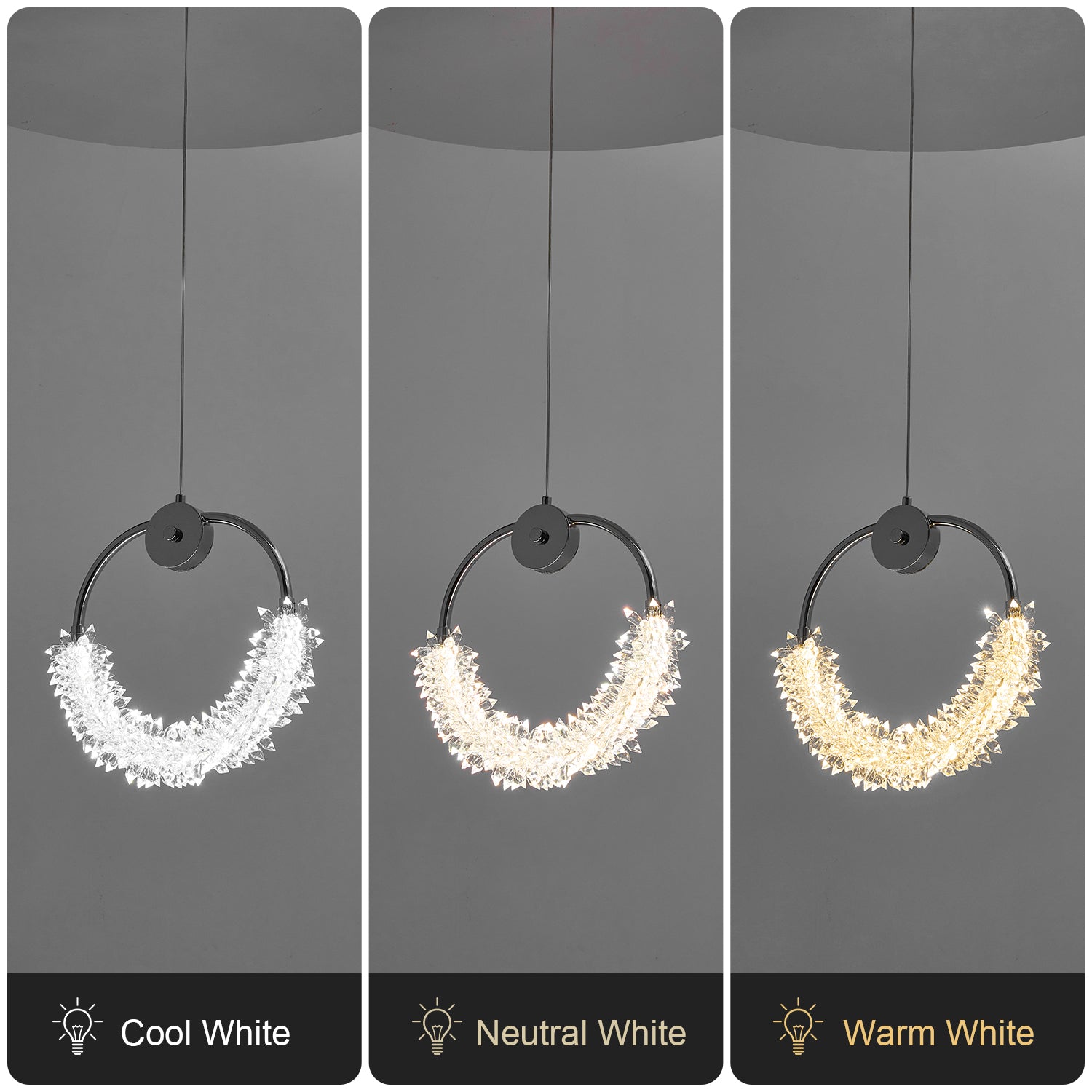 Modern Crystal LED Hanging Bar Chandelier - view 5