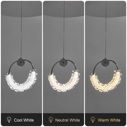 Modern Crystal LED Hanging Bar Chandelier - view 5