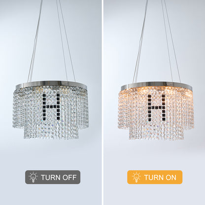 Modern Round Crystal Chandelier - view 5
