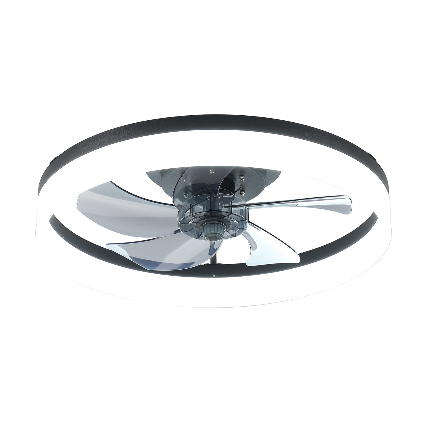 20" Black Low Profile Ceiling Fan with Dimmable LED - view 10