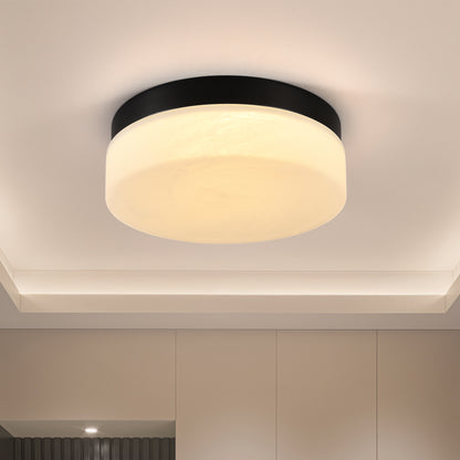 12" Black Round LED Flush Mount Ceiling Light