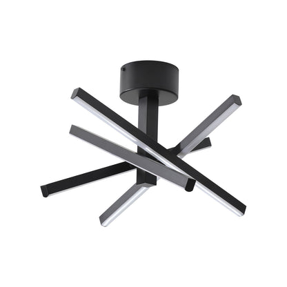 12" Black Starburst LED Flush Mount Ceiling Light - view 11