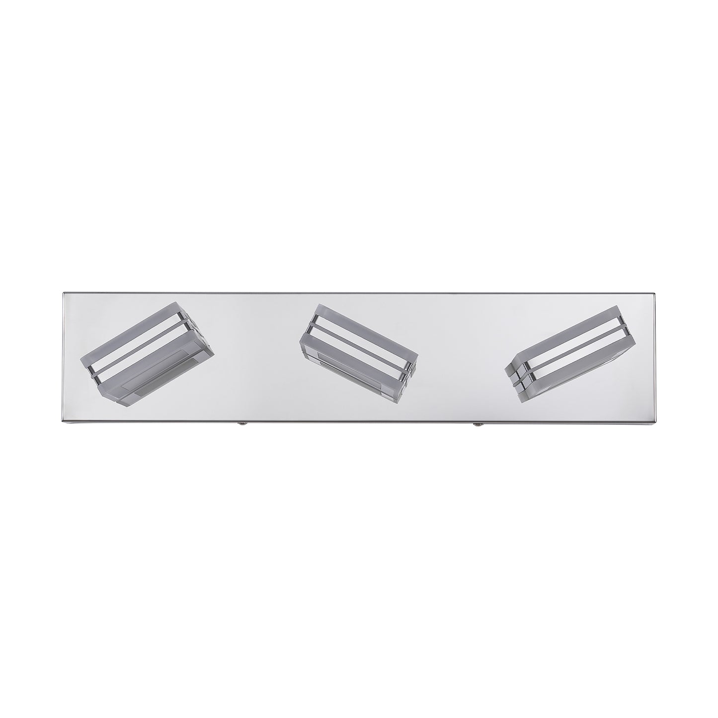 3-Light Chrome Bathroom Vanity Light, Dimmable LED - view 9