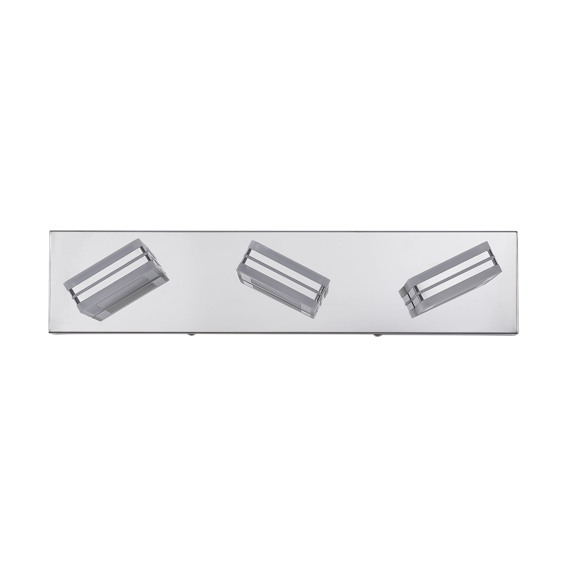 3-Light Chrome Bathroom Vanity Light, Dimmable LED - view 9