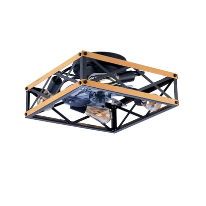 22.6" Bronze Flush Mount Ceiling Fan with Remote - view 15