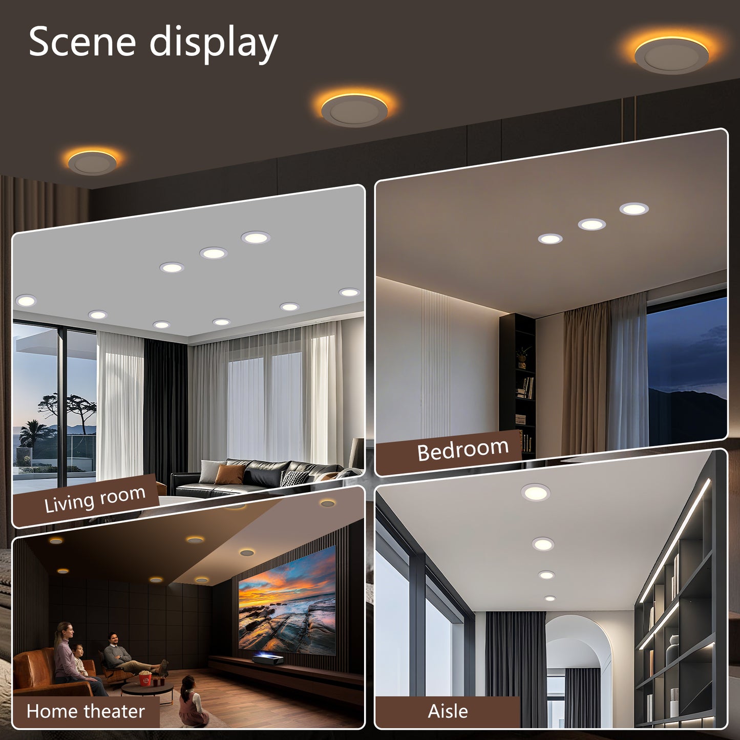 6" White LED Recessed Ceiling Light, 12-Pack - view 7