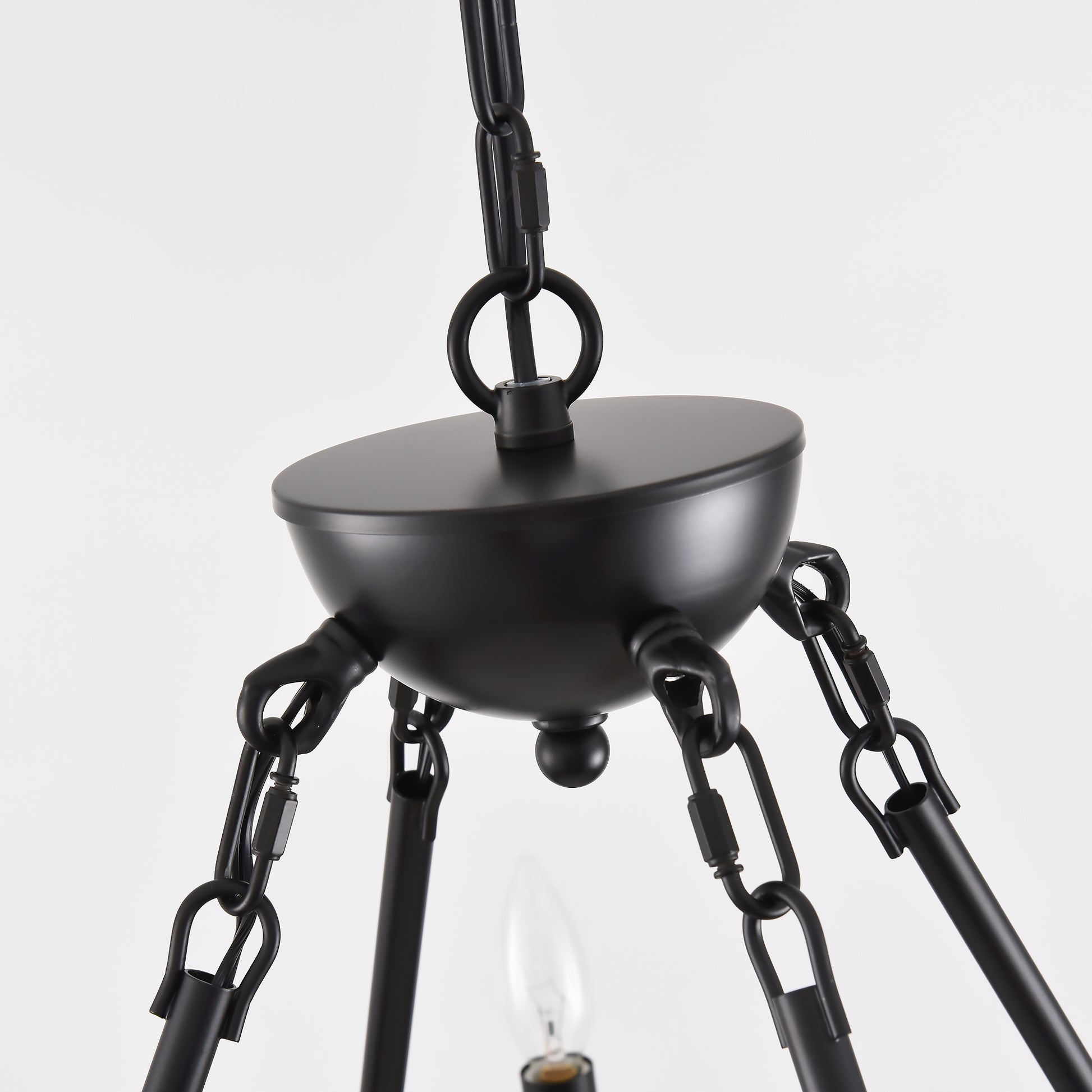 39" 3-Tier Wagon Wheel Farmhouse Chandelier, 36-Light - view 13