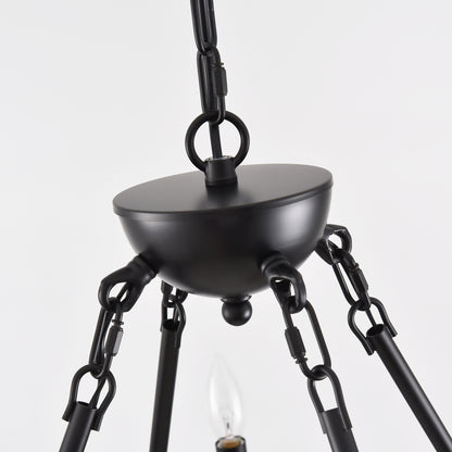 39" 3-Tier Wagon Wheel Farmhouse Chandelier, 36-Light - view 13