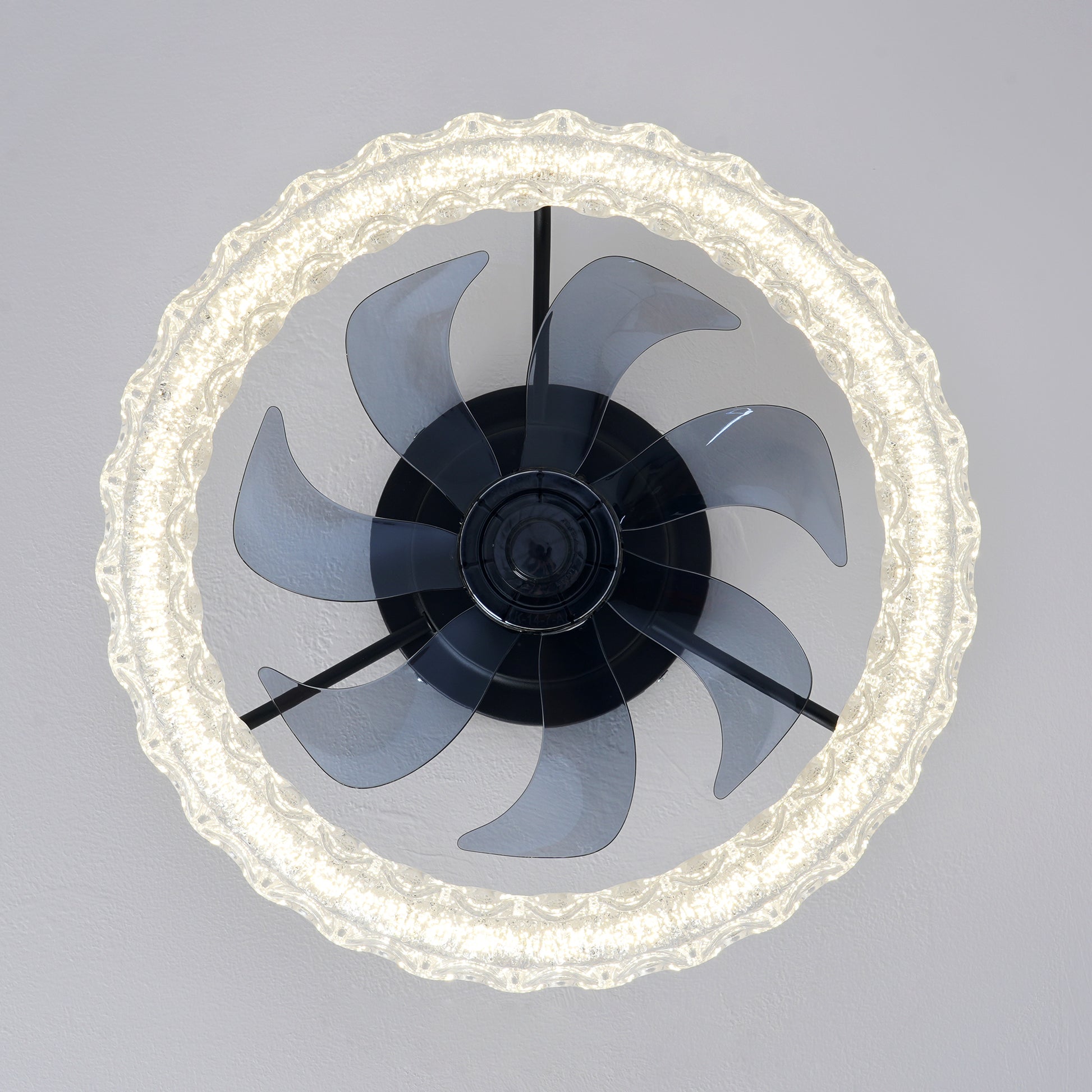 Matte Black Galaxy Ceiling Fan with Dimmable LED - view 21