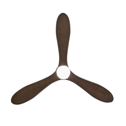 52" Nickel Solid Wood Ceiling Fan with Remote - view 19