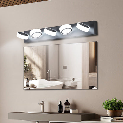 37" 5-Light Black LED Vanity Wall Light - view 5
