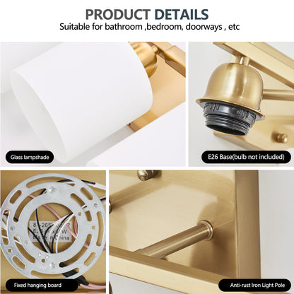 38" 6-Light Brushed Gold Vanity Wall Light - view 7