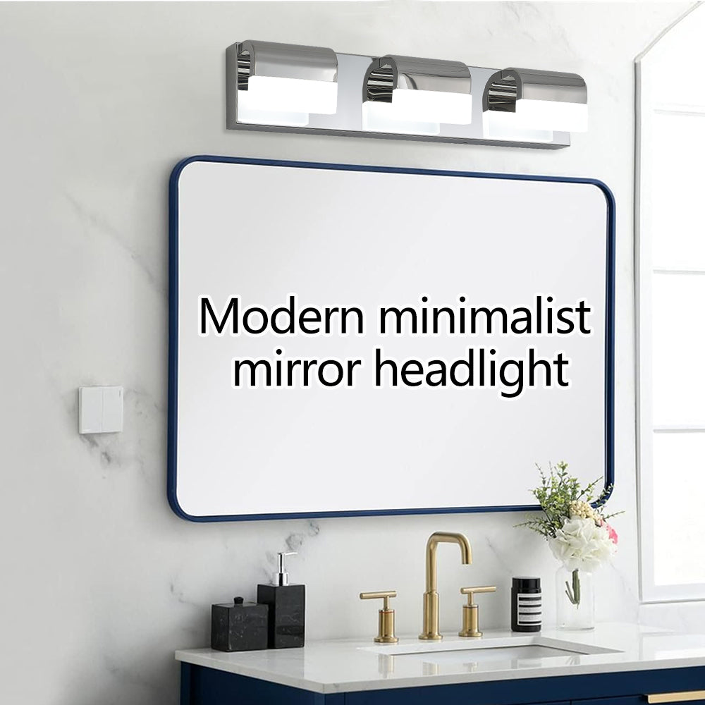 3-Light Chrome LED Vanity Wall Light - view 6
