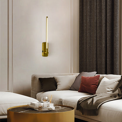 Gold Battery Operated LED Wall Sconce with Remote - view 2