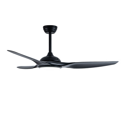 52" Matte Black Ceiling Fan with LED Light - view 13