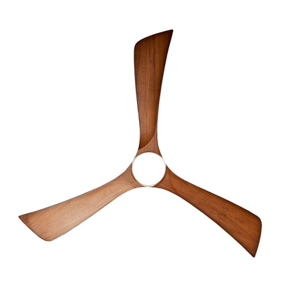 52" Satin Nickel Solid Wood Ceiling Fan with Remote - view 21