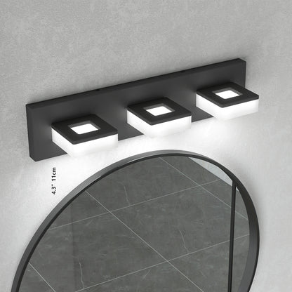 20" 3-Light Matte Black LED Vanity Light - view 2