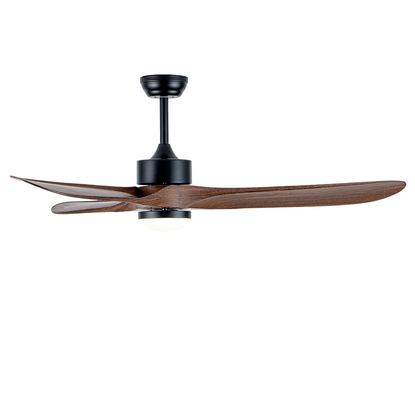60" Matte Black Ceiling Fan with LED Light - view 22
