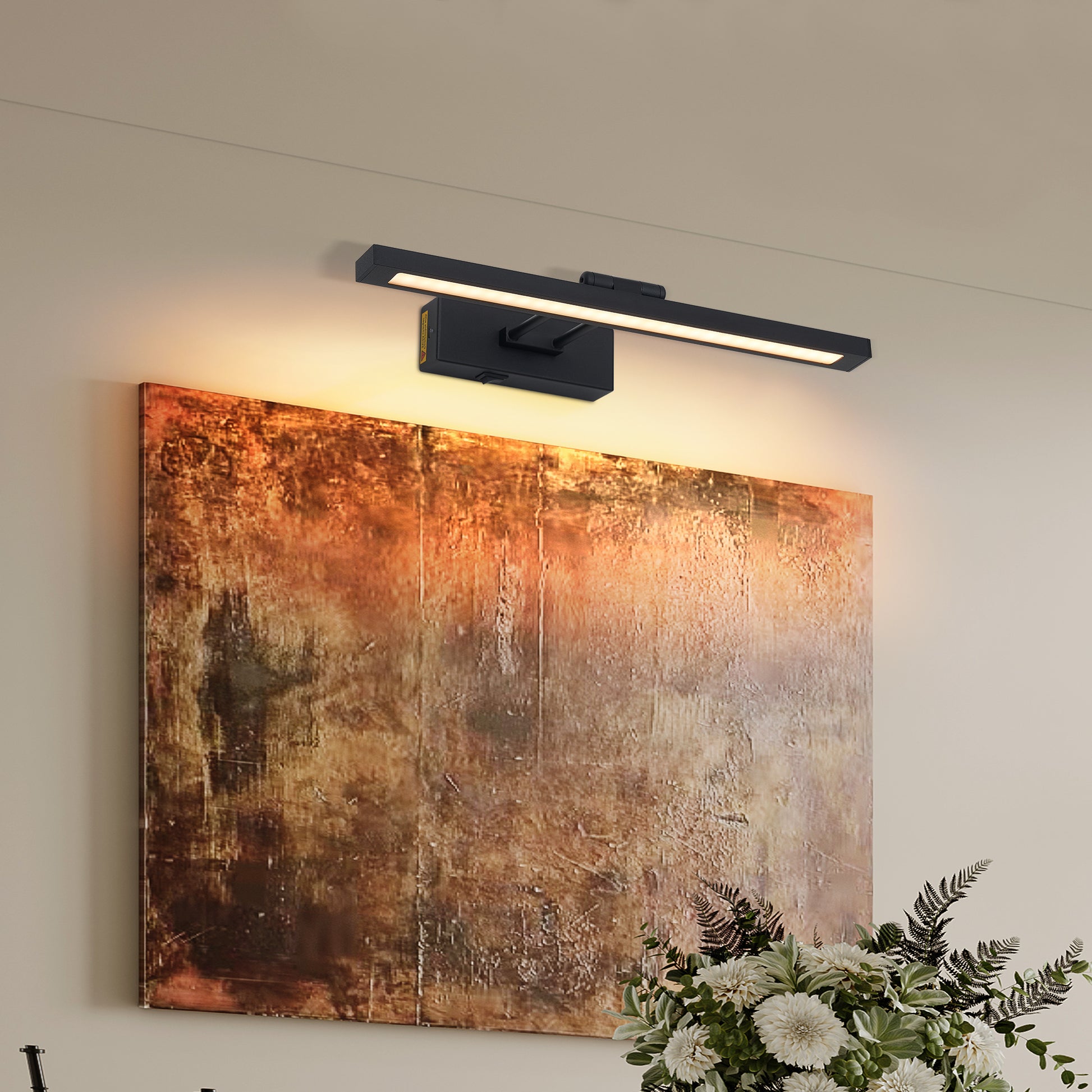 16" Black Battery Operated Picture Light with Remote - view 3