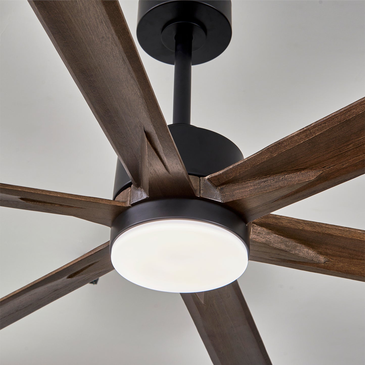 70" Matte Black Ceiling Fan with Light - view 22